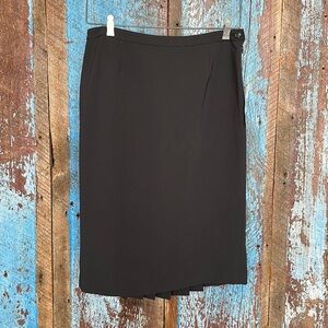 Jones New York Monticello Black MIDI Skirt Size 8P